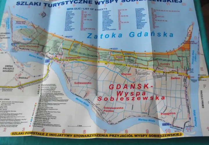 Mapa trasy rowerowej Sobieszewo - odkryj najpiękniejsze widoki