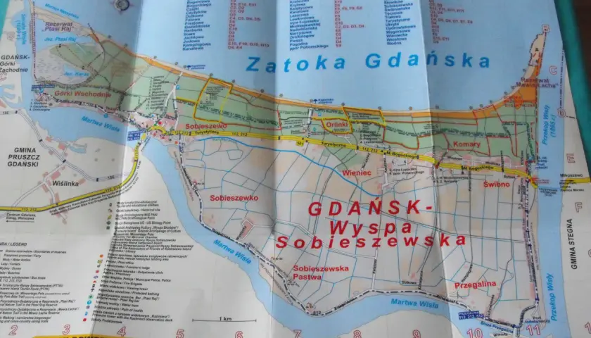 Mapa trasy rowerowej Sobieszewo - odkryj najpiękniejsze widoki