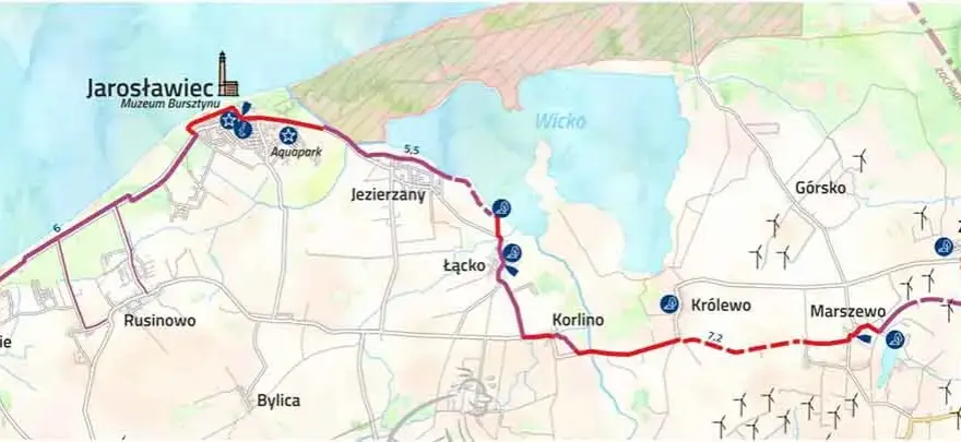 Najlepsze trasy rowerowe w Jarosławcu - mapa i atrakcje dla cyklistów