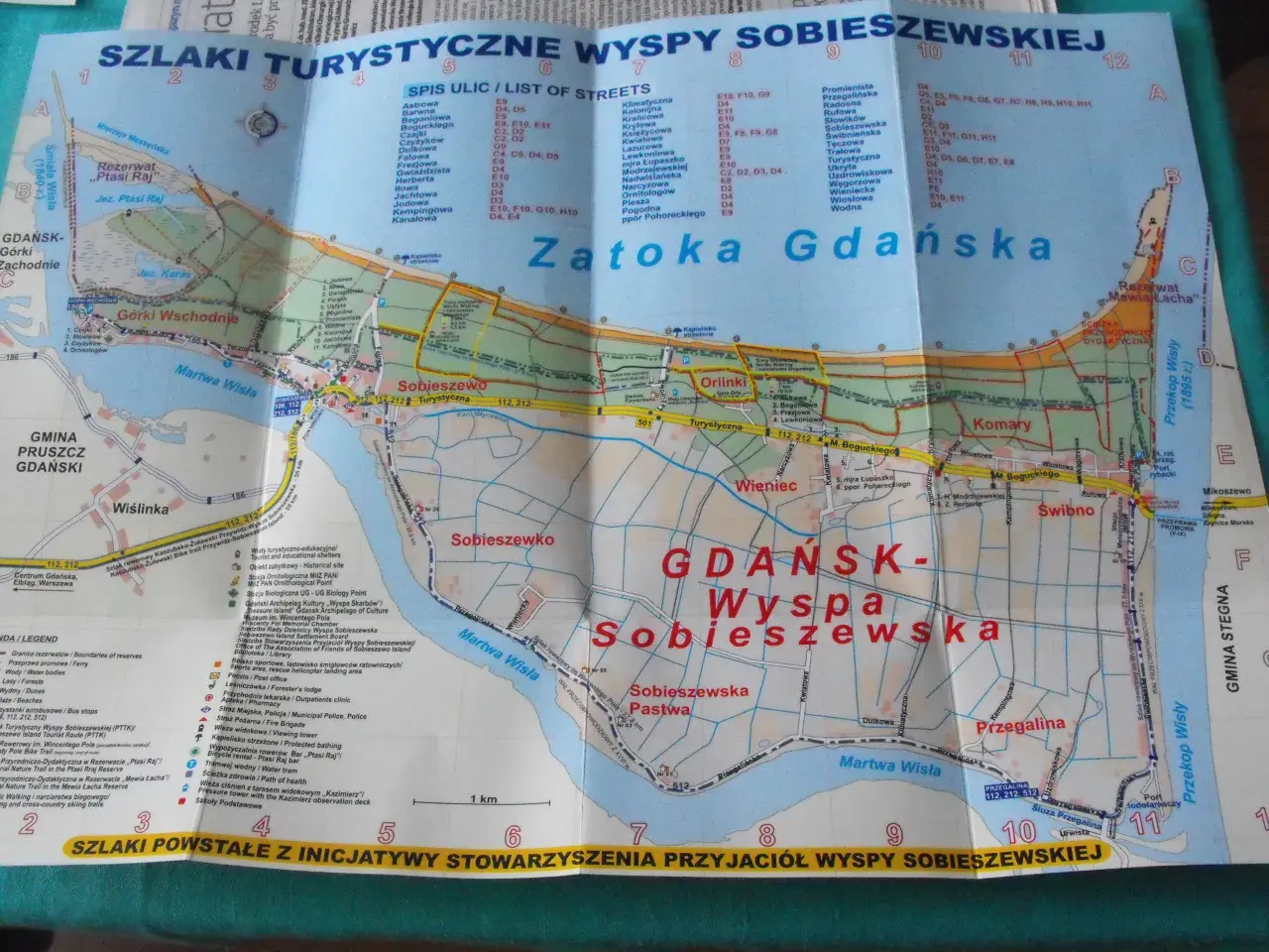 Mapa trasy rowerowej Sobieszewo - odkryj najpiękniejsze widoki